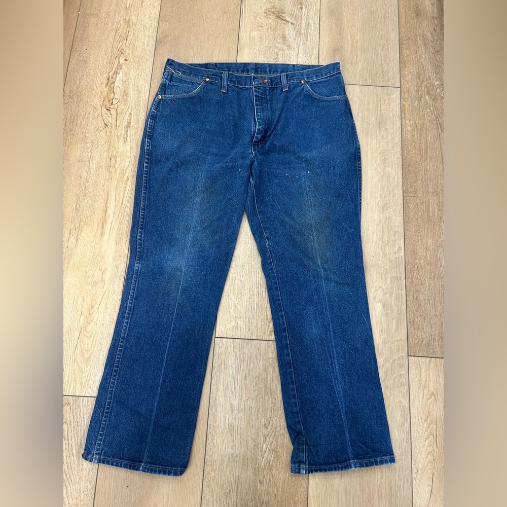 VTG Wrangler 946DEN Cowboy Cut Jeans Mens 40x30 (38x29) Blue Slim Fit USA Made